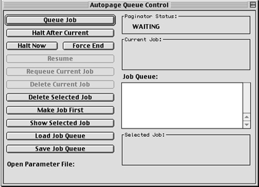 Autopage Queue Control