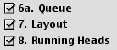 Snapshot of steps of pagination
